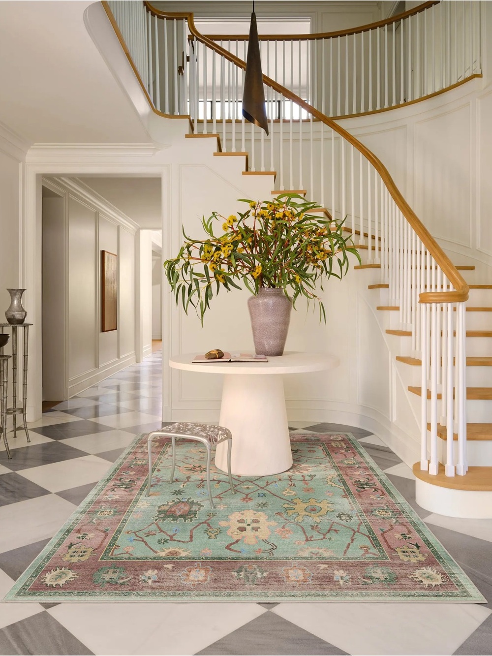 Ruggable Jemima Sage and Rosewood Flatwoven Rug